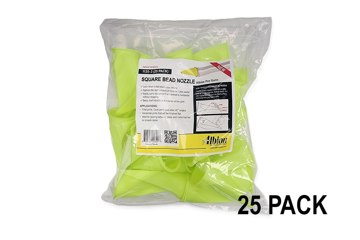 Yellow Square Bead Nozzle for Professional Guns
