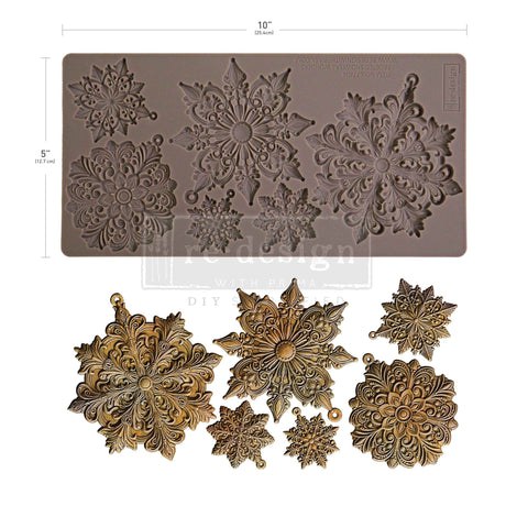 Decor Moulds® - Frosted Snowflake Wonders - 1 pc, 5