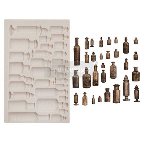 Finnabair Moulds - Apothecary Bottles - 1 pc, 5