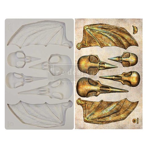 Finnabair - Moulds - Birds and Bats - 1 pc, 5x8 in Copyright #VA000232
