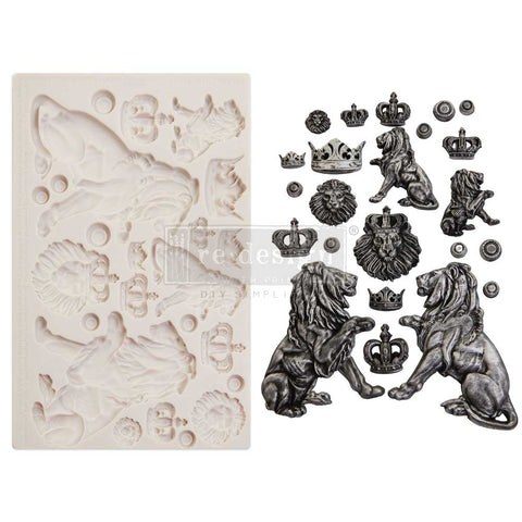 Finnabair Moulds - Regal Lions - 1 pc, 5