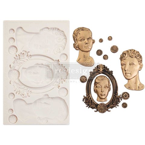 Finnabair Moulds - Vintage Ladies - 1 pc, 5