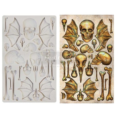 Finnabair - Moulds - Wings and Bones - 1 pc, 5x8 in Copyright #VA00023