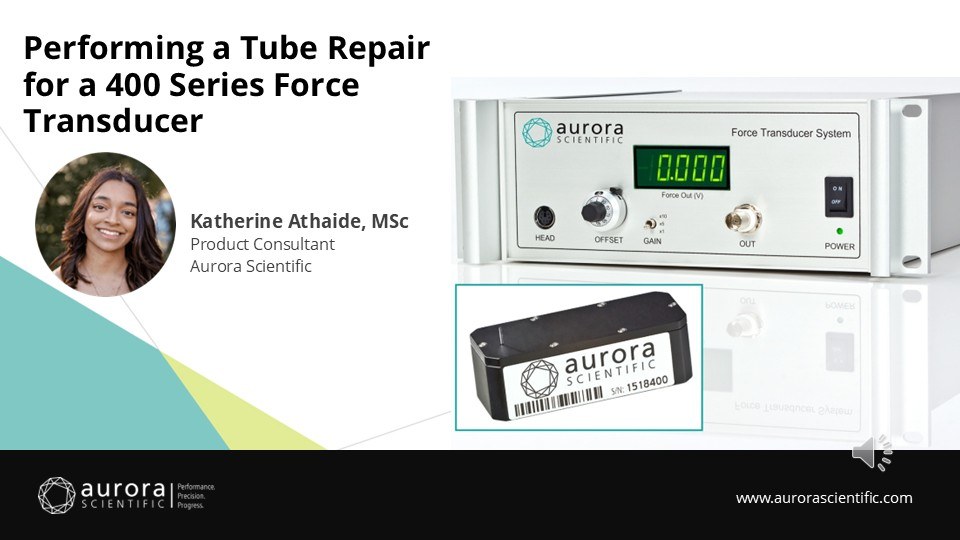 Calling in Reinforcements: Tube Repair of an ASI 400 Series Force Transducer