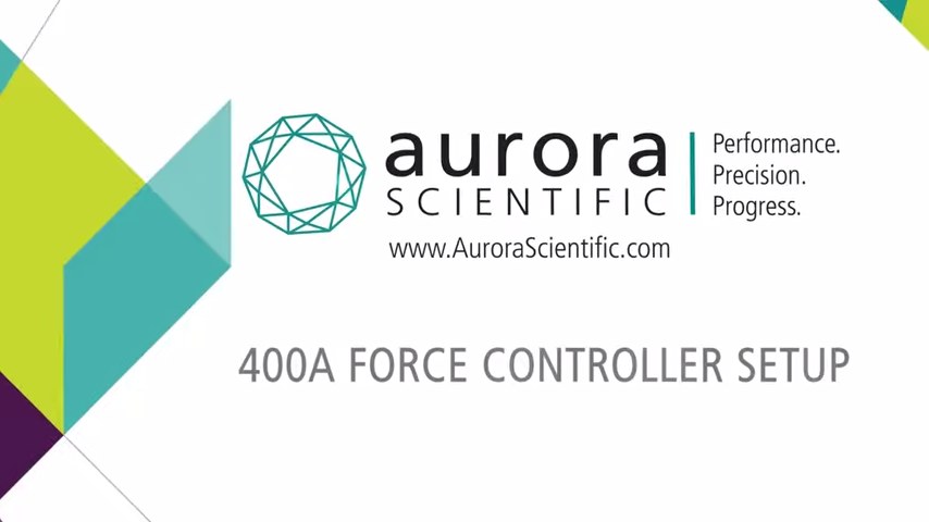 Force Controller Setup (400A) Quick Start Guide