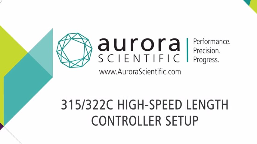 High-Speed Length Controllers (315/322C) Quick Start Guide