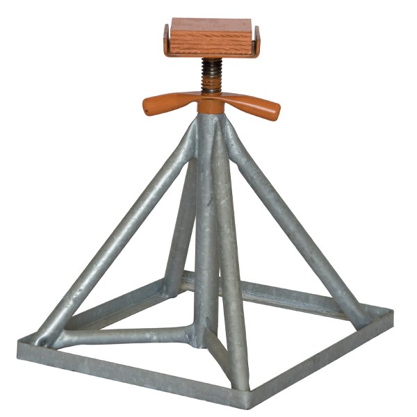 KS1GF: 2' Stackable Keel Stand - Hot Dip Galvanized - Flat Top - Brownell Boat Stands
