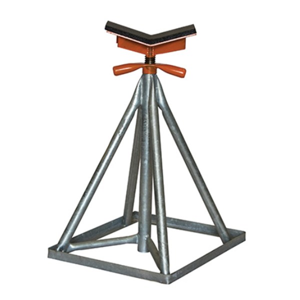 KS28GV: 3' Stackable Keel Stand - Hot Dip Galvanized - V-Top - Brownell Boat Stands