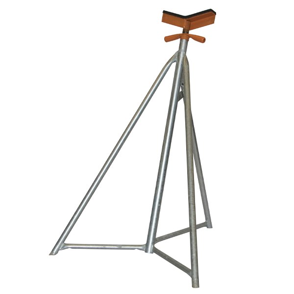 SB2XGV: Hydraulic Trailer Bow Stand - Hot Dip Galvanized - V-Top - Brownell Boat Stands