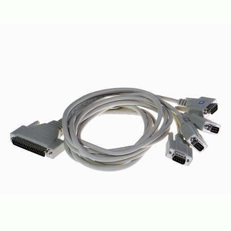 CC-060 Quad Cable 37 Way D to 4x9 Pin