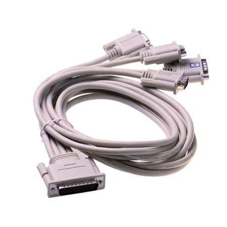CC-213 Quad Cable 44 Way D to 4x9 Pin