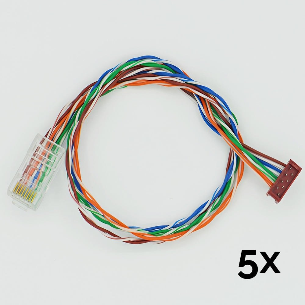 CC-510 CC-510 IDC-MM to RJ45 30cm Gigabit Cable Pack of 5