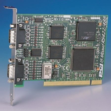 CC-525 2 Port RS422/485 PCI card up to 18 MegaBaud
