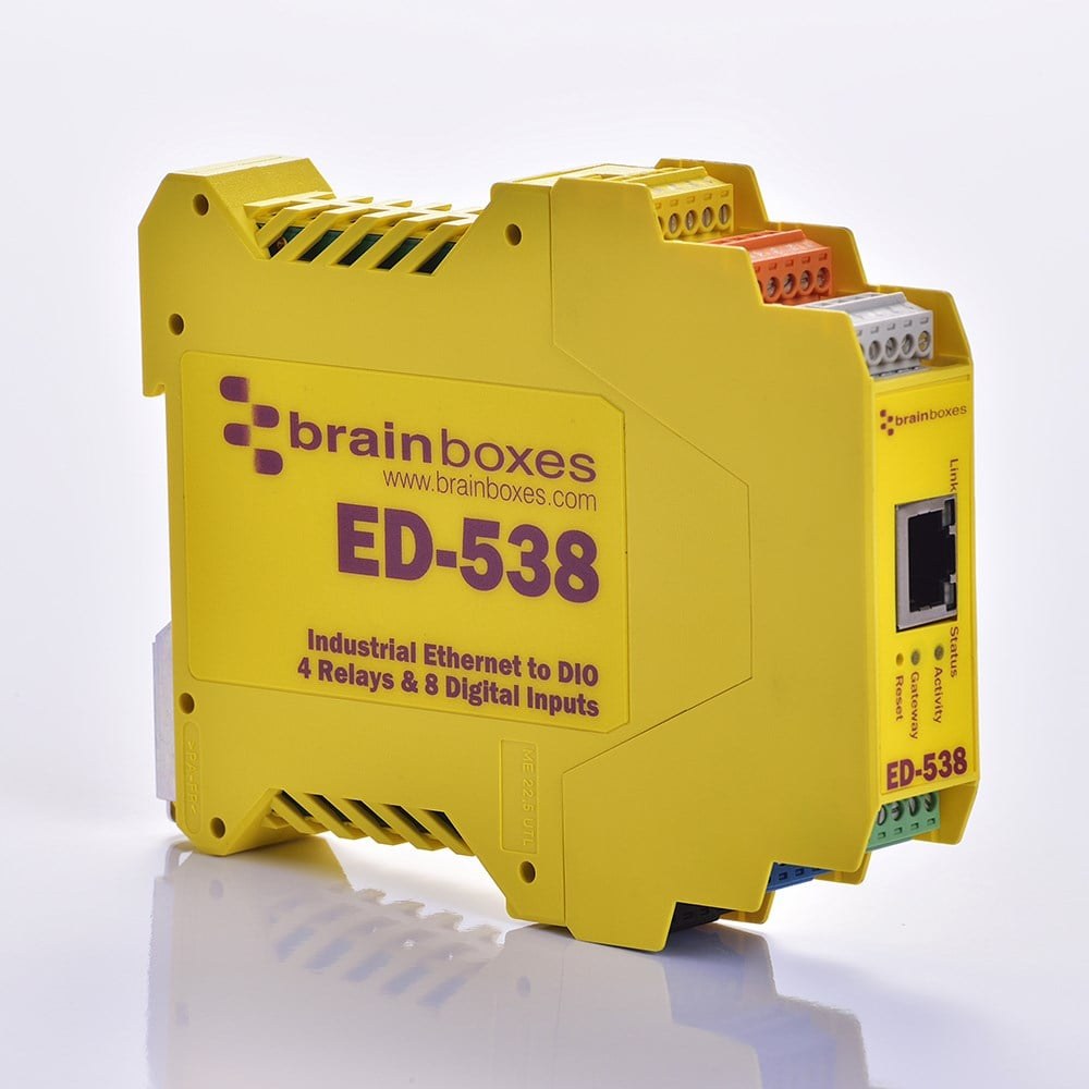 ED-538 Ethernet to 4 Relays and 8 Digital Inputs + Serial Gateway