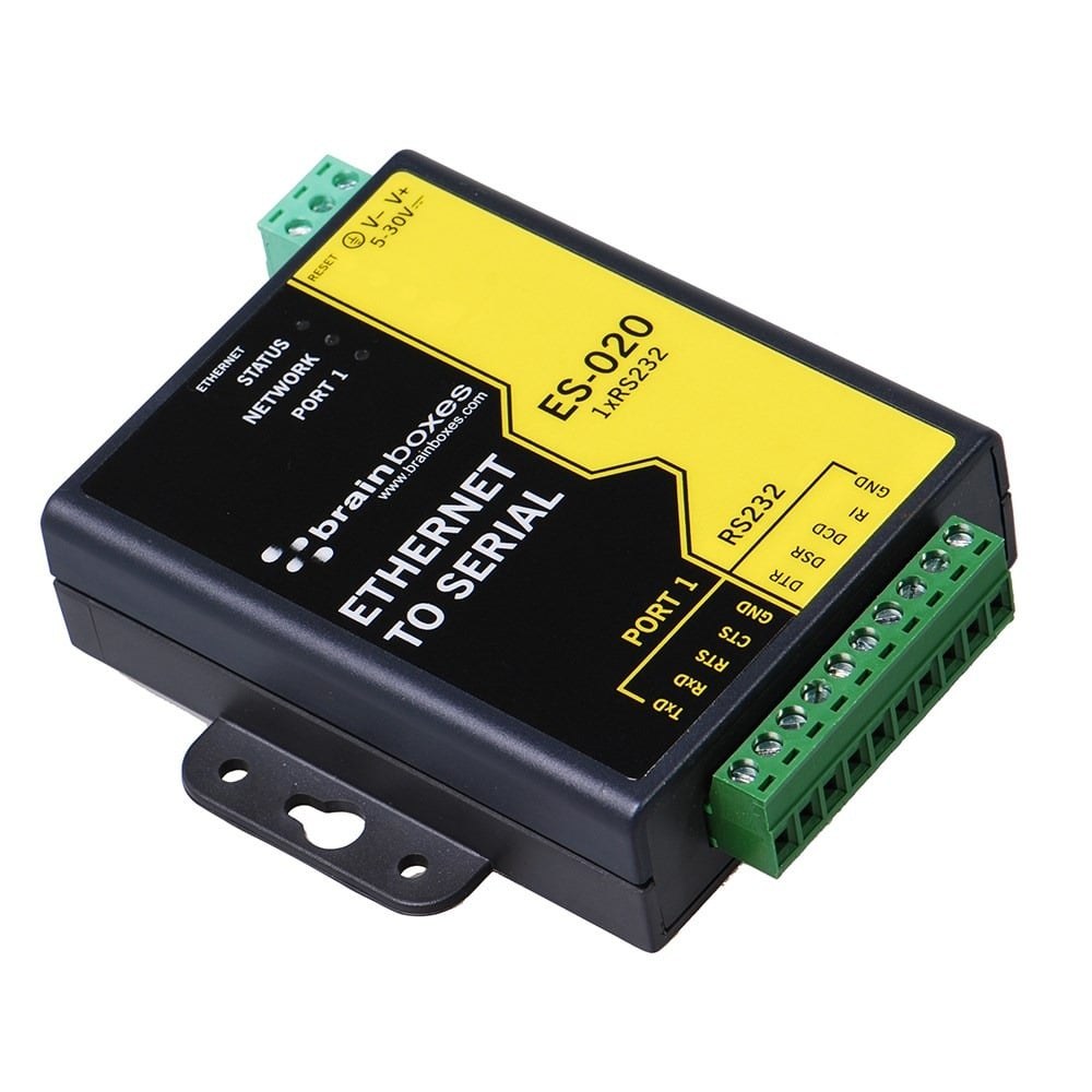 ES-020 Ethernet 1 Port RS232 10xScrew Terminals
