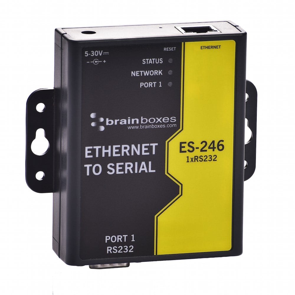 ES-246 1 Port RS232 Ethernet to Serial Adapter