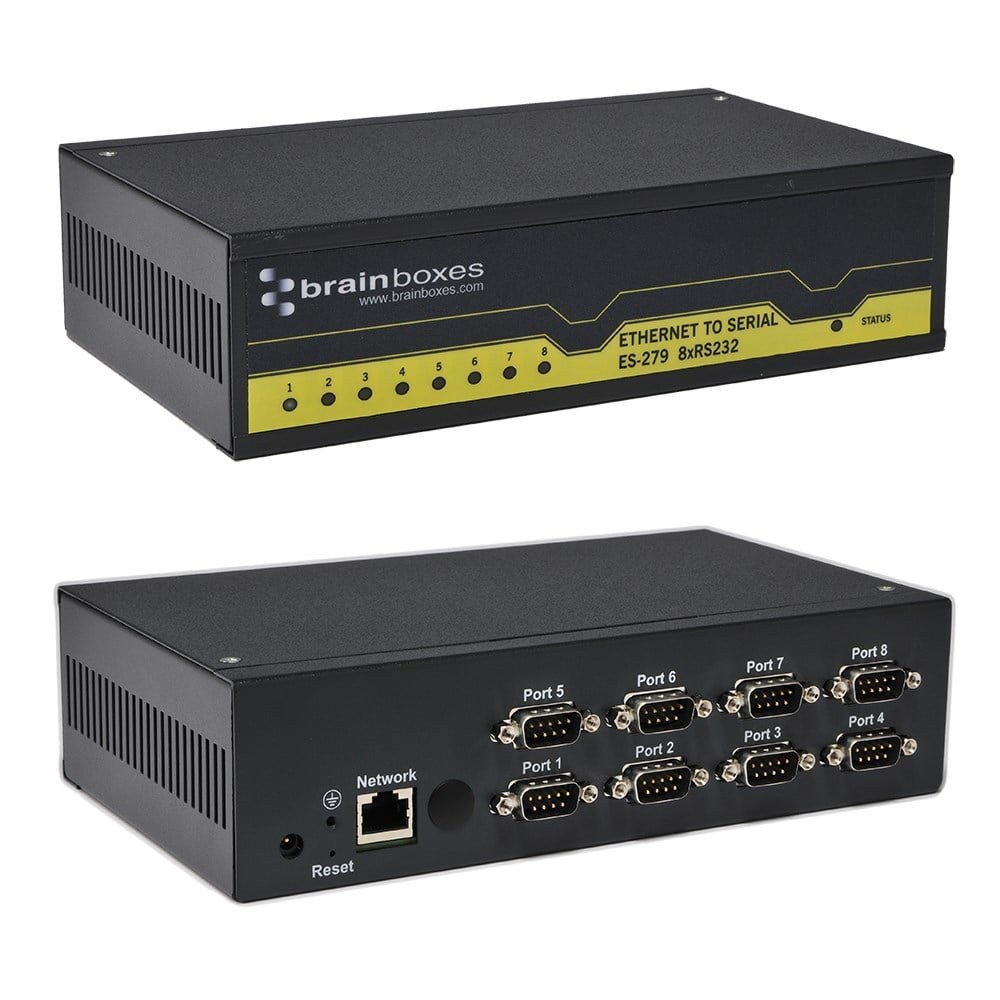 ES-279 8 Port RS232 Ethernet to Serial Adapter