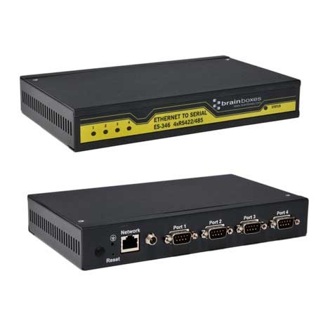 ES-346 4 Port RS422/485 Ethernet to Serial Adapter