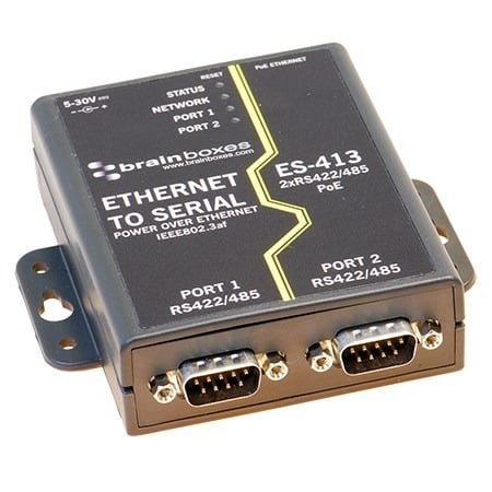 ES-413 2 Port RS422/485 PoE Ethernet to Serial Adapter