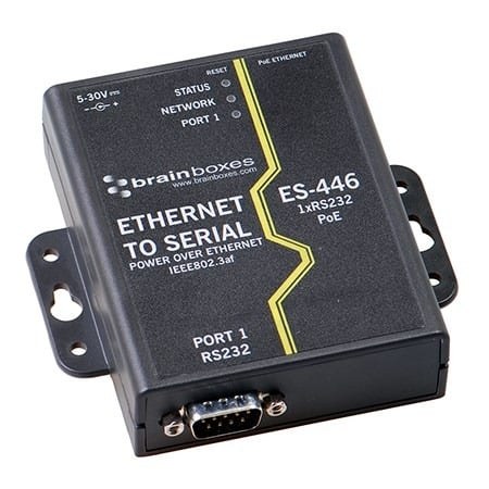 ES-446 1 Port RS232 PoE Ethernet to Serial Adapter