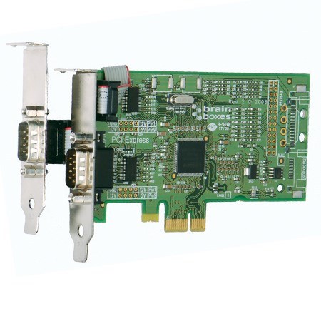 PX-101 2 Port RS232 Low Profile PCI Express Serial Card