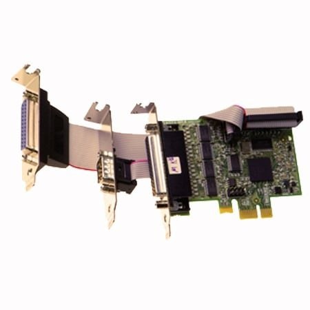 PX-272 LP PCIe 4+1xRS232 + 1xLPT Printer Port