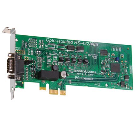 PX-376 1 Port RS422/485 Low Profile PCI Express Serial Card Opto Isolated