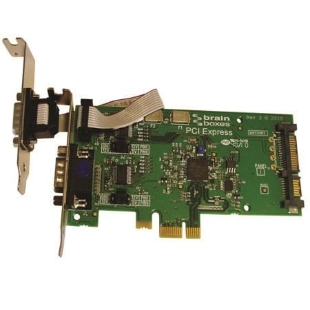 PX-801 Low Profile PCI Express 2 Port RS232 Powered (through SATA power connector) 1 Amp POS Card