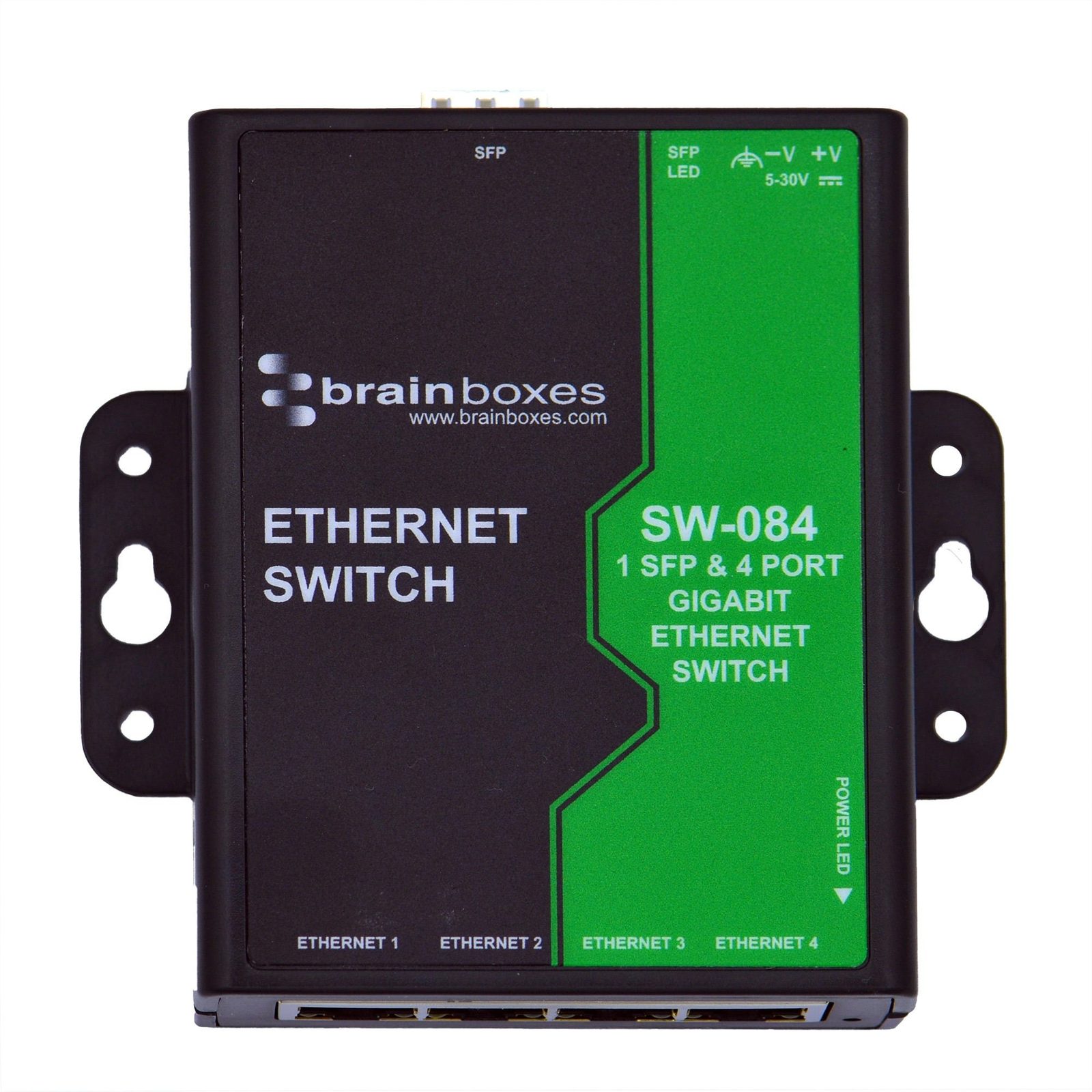 SW-084 Light Industrial 1 SFP & 4 Port Gigabit Ethernet Switch