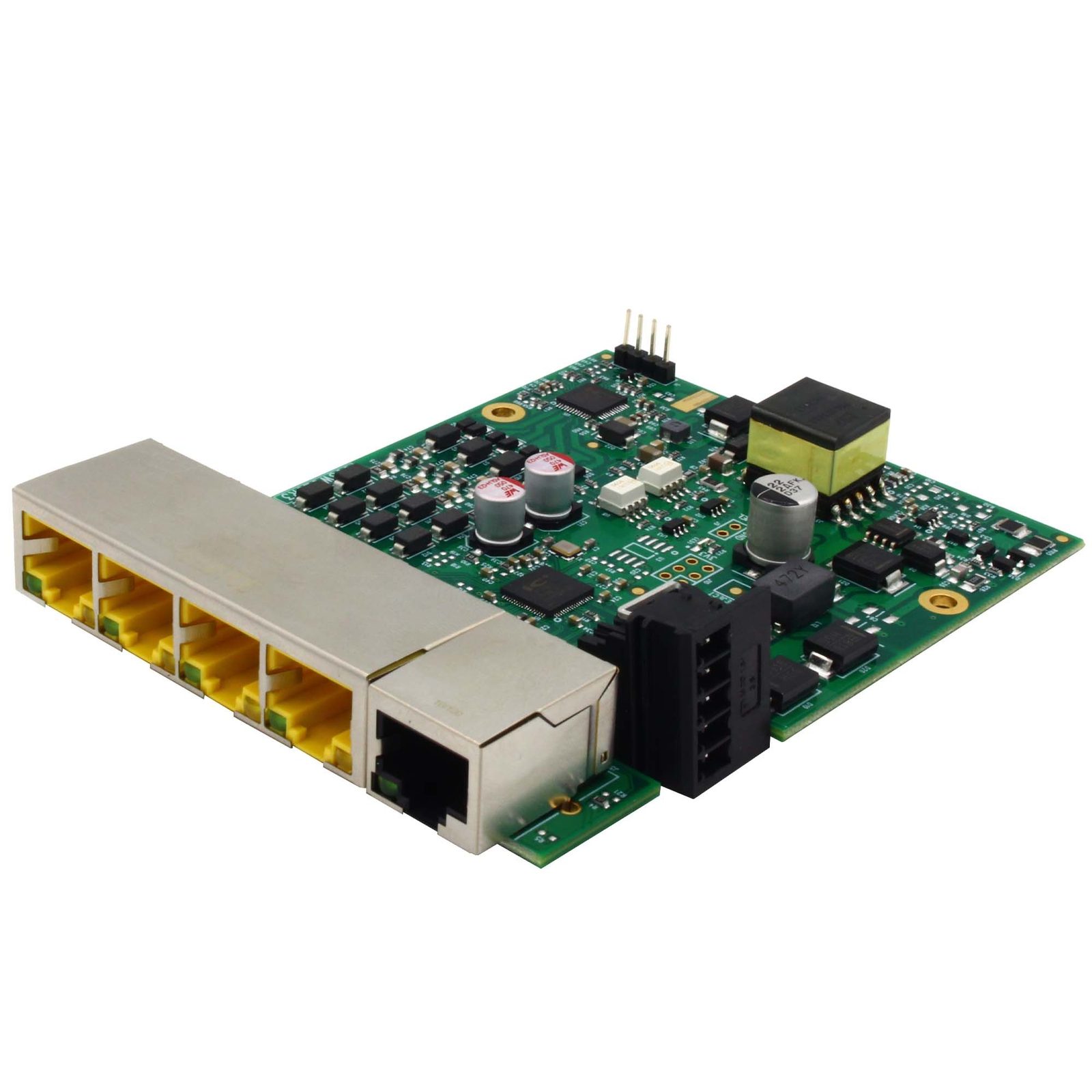 SW-125 Embedded Industrial 5 Port PoE+ 10/100 Ethernet Switch