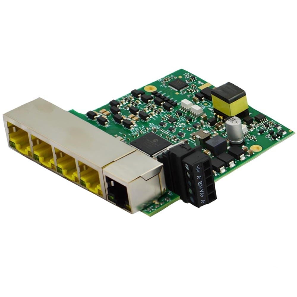 SW-135 Embedded Industrial 5 Port PoE+ Gigabit Ethernet Switch
