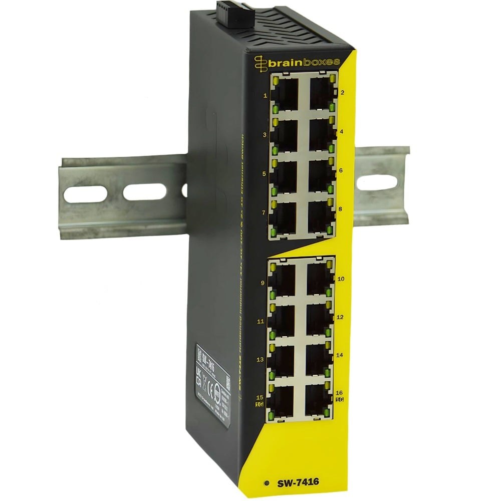 SW-7416 Hardened Industrial 14x 10/100 & 2x 1G Ethernet Switch