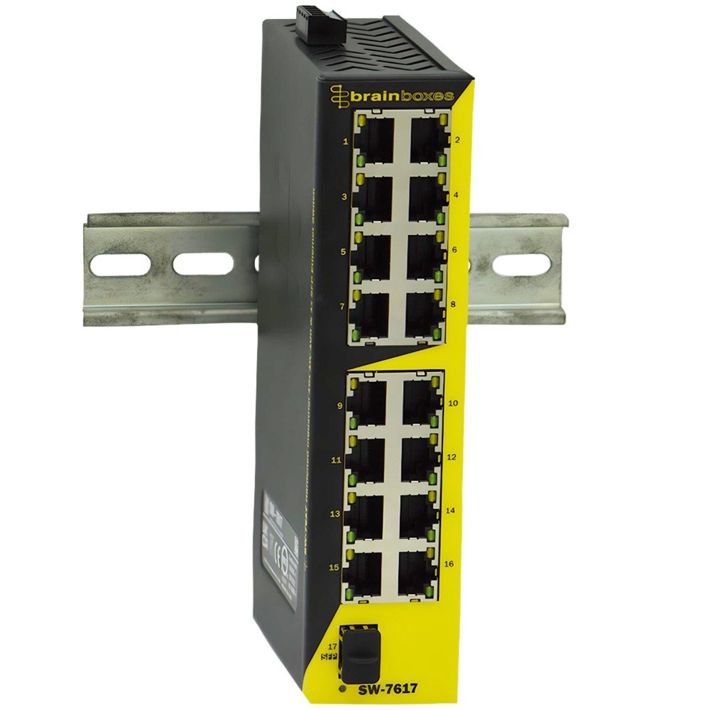SW-7617 Hardened Industrial 16x 10/100 & 1x SFP Ethernet Switch