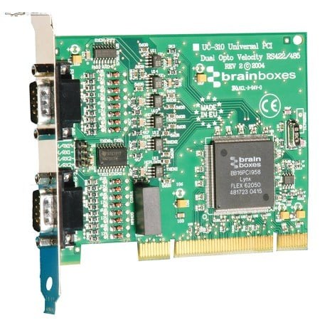 UC-310 2 Port RS422/485 PCI Serial Card With Opto Isolation