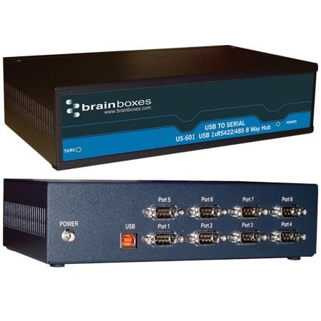 US-601 8 Port RS422/485 USB to Serial Multi Drop Hub