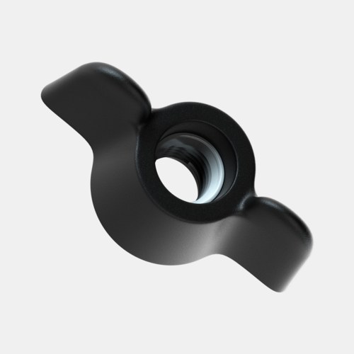 Polyamid Flügelmutter BPF 61 Ø 25mm, BPF 62 Ø 32mm Metall-Durchgangsgewinde