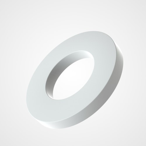Rondella large in plastica per costruzioni in legno ~ DIN 440 (Tipo R) / ISO 7094