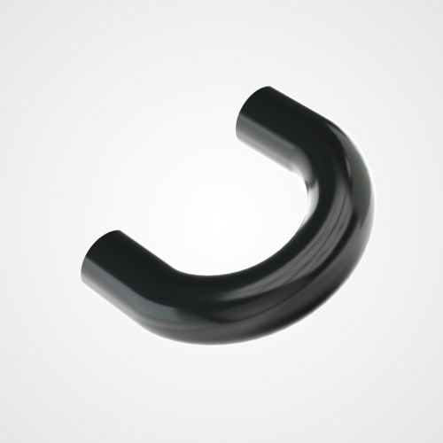 Round Cabinet Handle Nylon Black or White