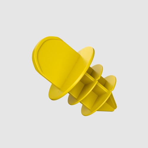 Tappo a lamelle in PE-LD giallo BPR 200