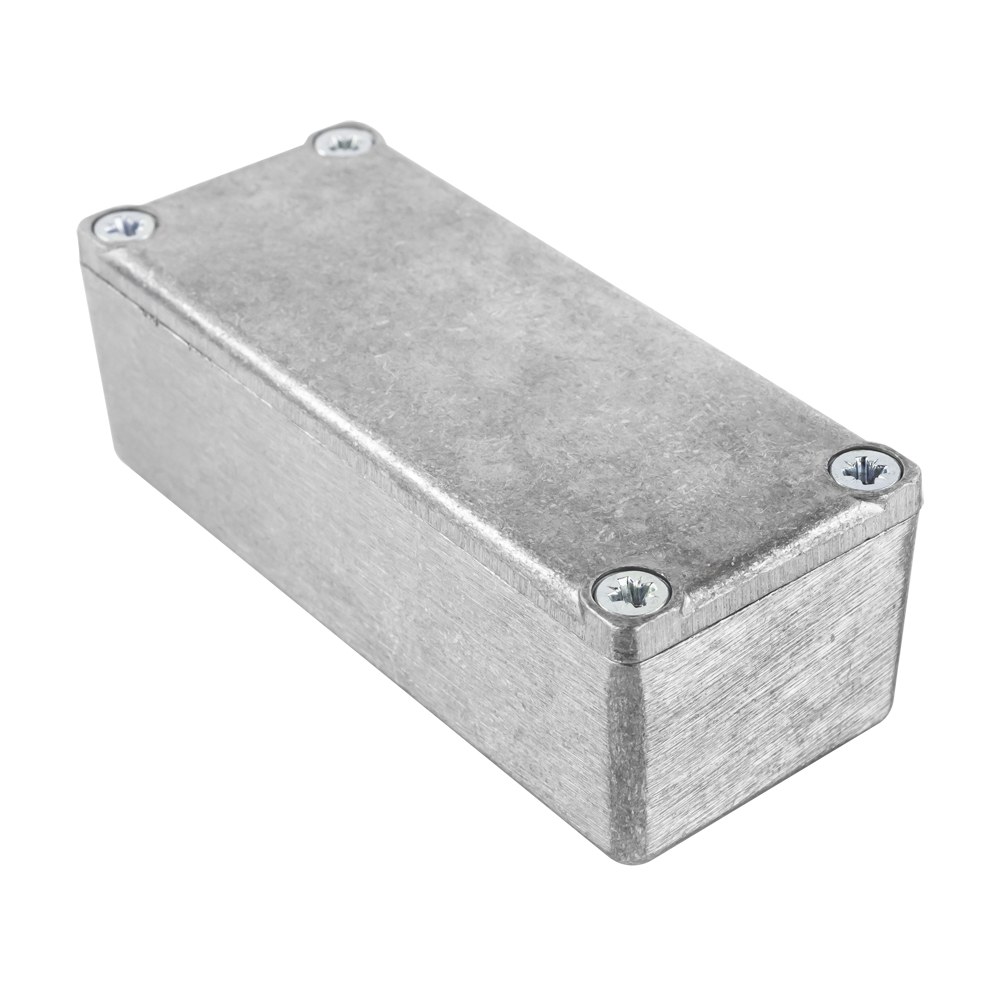 5100-123 - 5100 Series Stomp Box Diecast Enclosure, Natural Colour, 92x38x31mm