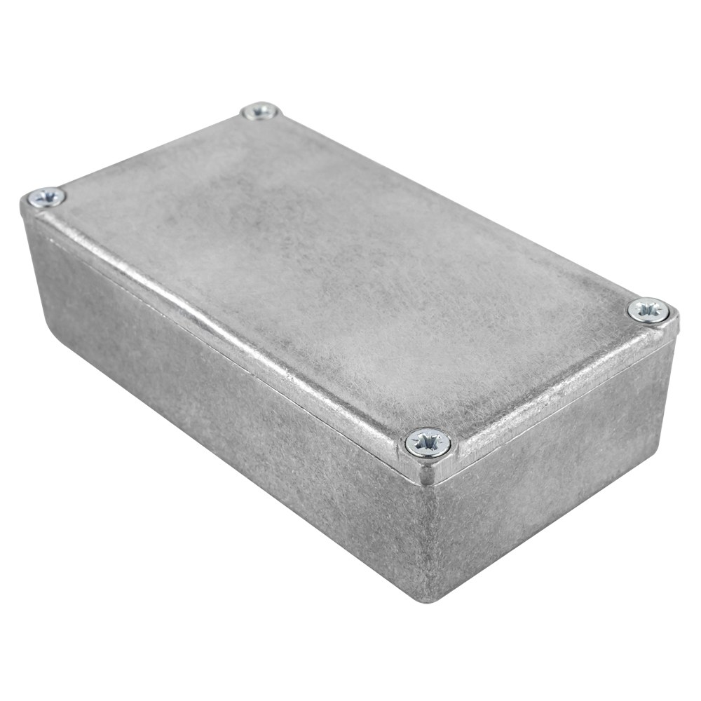 5100-124 - 5100 Series Stomp Box Diecast Enclosure, Natural Colour, 111x60x31mm