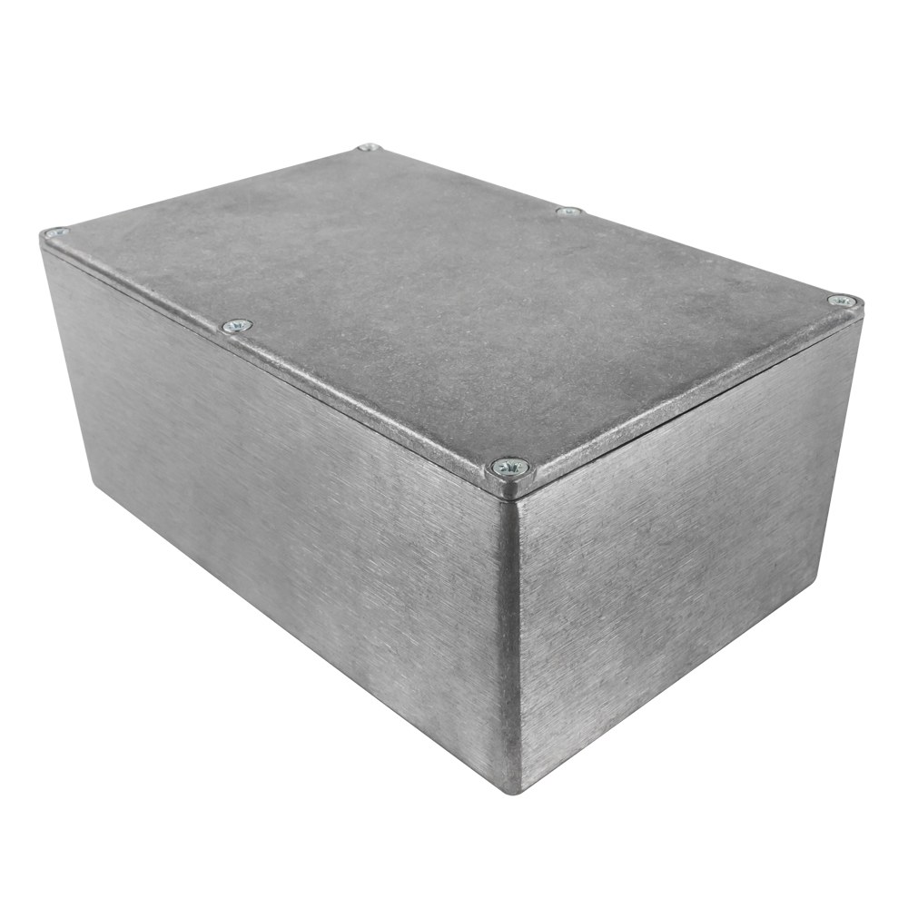 5100-347 - 5100 Series Stomp Box Diecast Enclosure, Natural Colour, 187x119x82mm