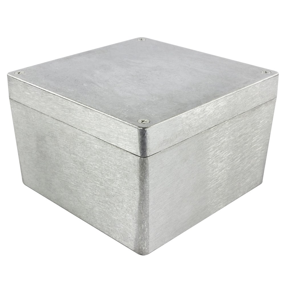 5500-39 - 5500 Series Waterproof Diecast Enclosure, Natural Colour, 159x159x102mm