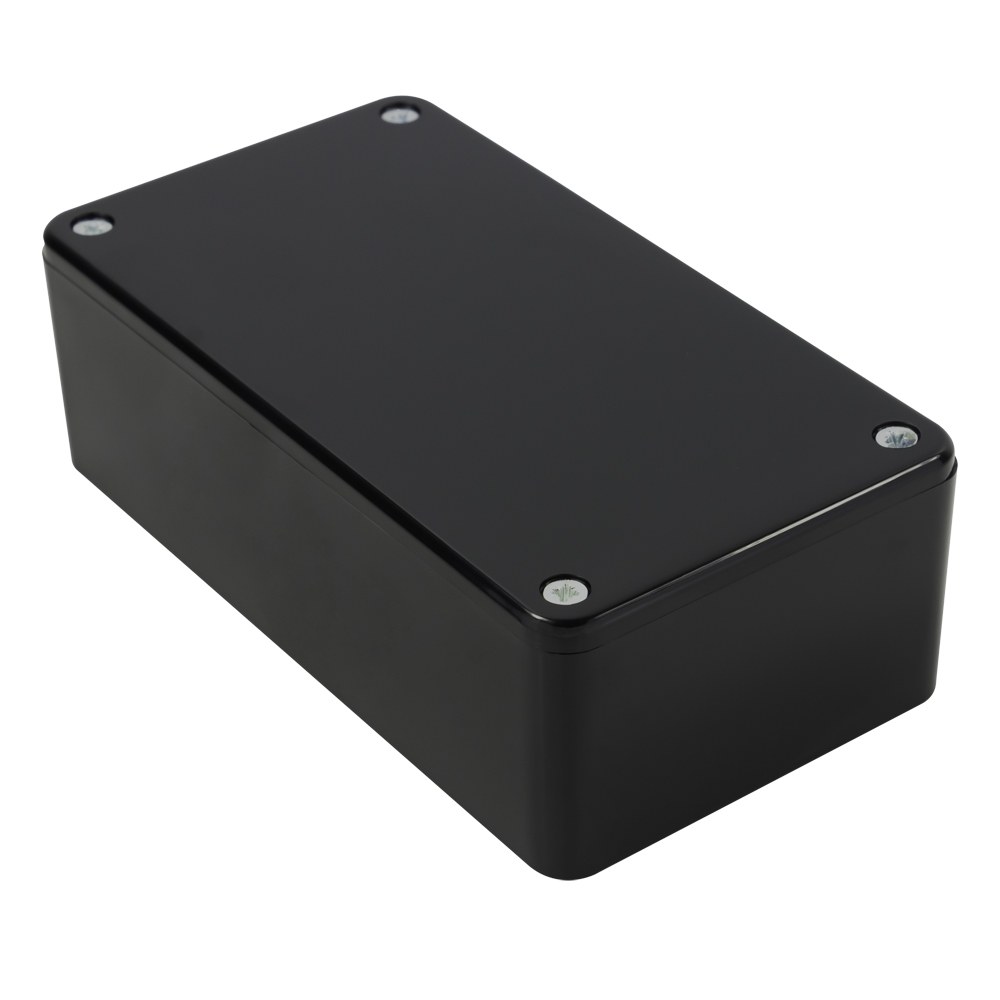 BIM2004/14-BLK/BLK - 2000 Series General Purpose ABS Enclosure, Black, ABS UL94-HB, 120x65x40mm