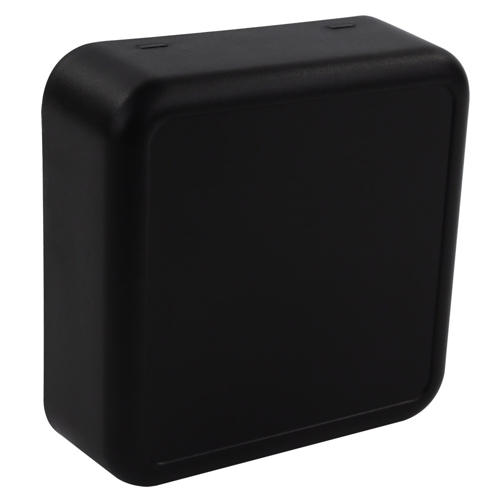 CBRS02SBK - Room sensor enclosure, Size 2, Solid, Black, 74x74x25.5mm
