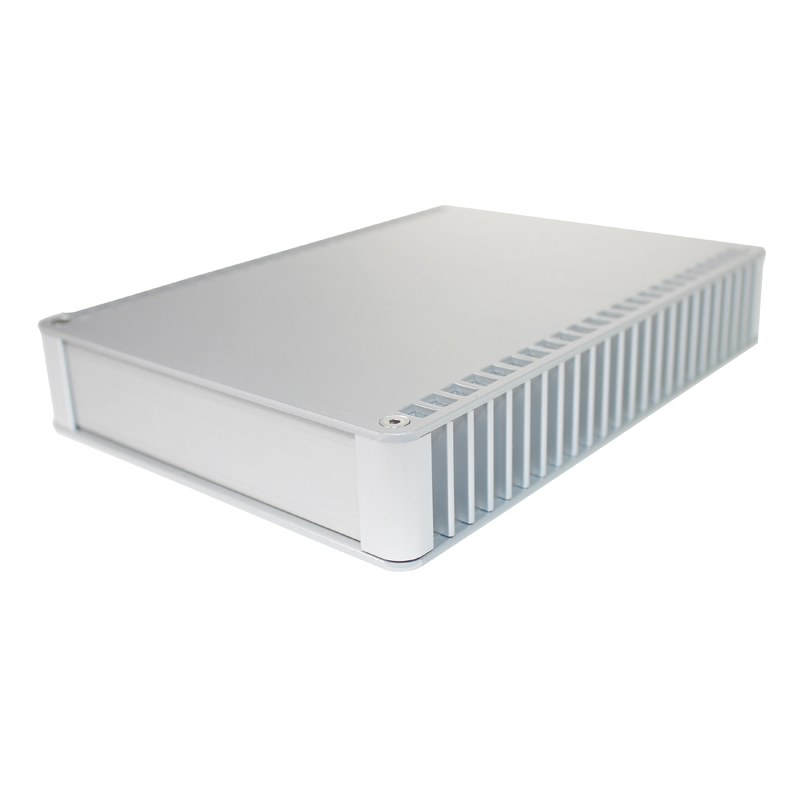 CDM8607SL - 86 Series Heatsink Aluminium Enclosure, Size 7, Silver, 180x128x30mm