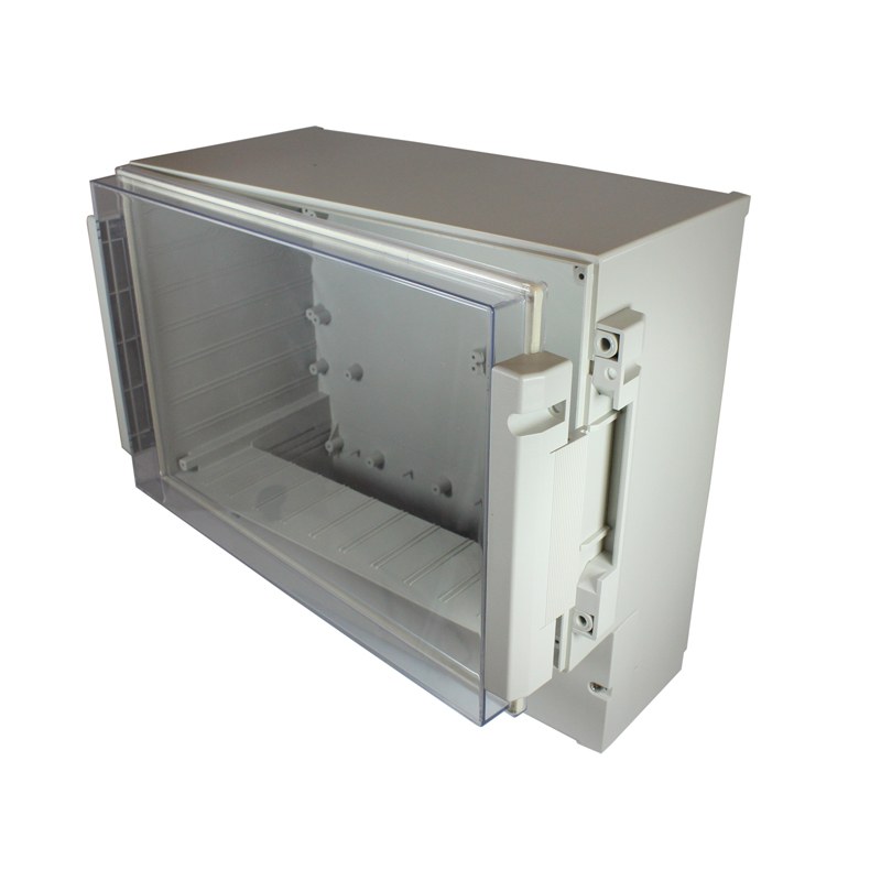 CHD771001 - 7710 Series Hinged Door Wall Mount Electrical Enclosure, Grey, PC/ABS UL94-V0, 93x166x161mm