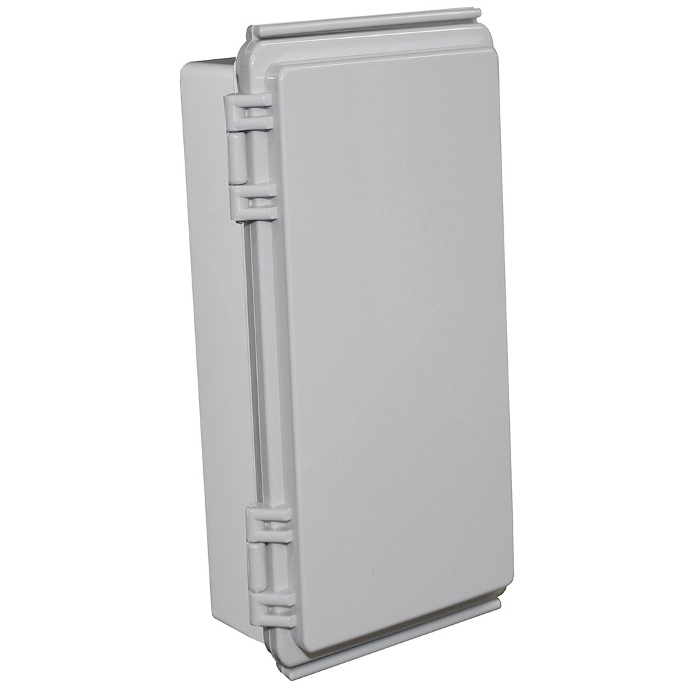 CHDX8-221 - X8 Series Waterproof Hinged Door Enclosure, Grey, Polycarbonate UL94-V0, 260x110x75mm