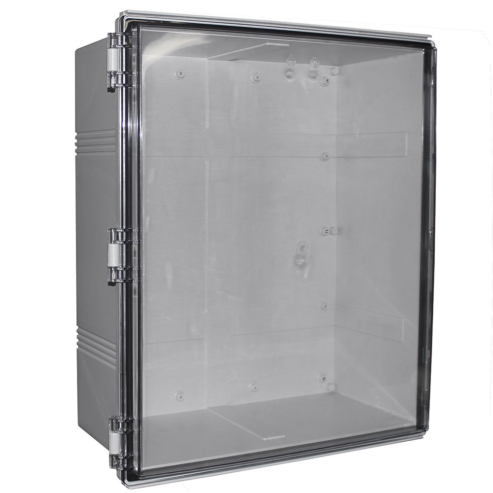 CHDX8-334C - X8 Series Waterproof Hinged Door Enclosure with Clear Lid, Grey, PC/ABS UL94-HB, 630x530x255mm