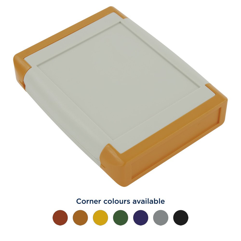 CHH641NGY - 64 Series End Cap ABS Handheld Enclosure, No Battery Door, Grey, ABS UL94-V0, 100x80x20mm